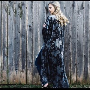 Aluna Levi Jackets & Coats - Velvet Kimono Duster Aluna Levi Jackets & Coats - Velvet Kimono Duster